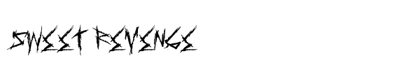 Sweet Revenge font