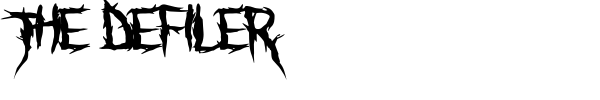 The Defiler font