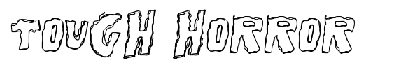 Tough Horror font