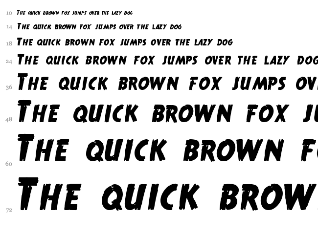 True Crimes font waterfall