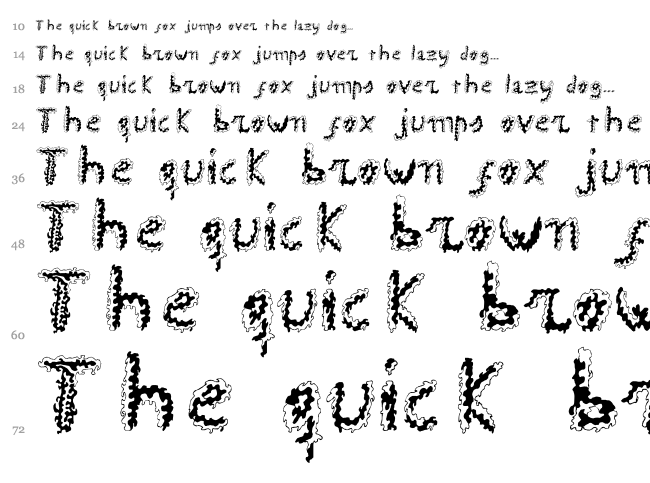 Uroboros font waterfall