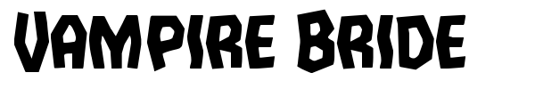 Vampire Bride font preview