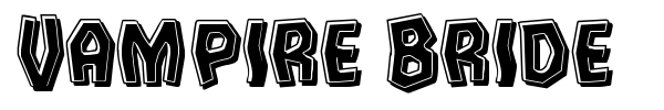 Vampire Bride font preview