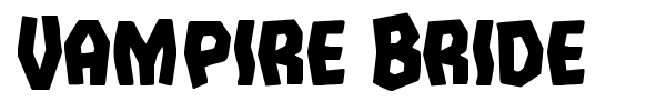 Vampire Bride font preview