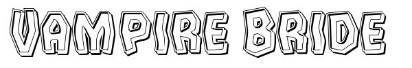 Vampire Bride font preview