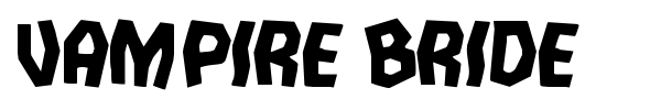 Vampire Bride font preview