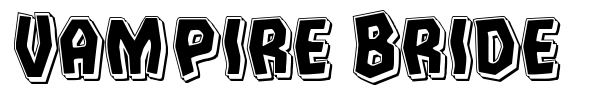 Vampire Bride font preview