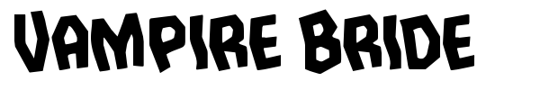 Vampire Bride font preview