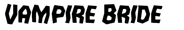 Vampire Bride font preview
