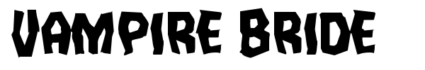 Vampire Bride font preview