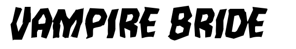 Vampire Bride font preview