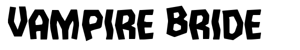 Vampire Bride font preview