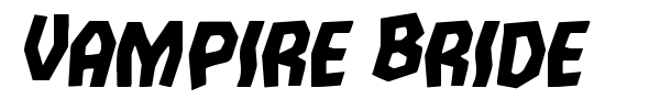 Vampire Bride font preview