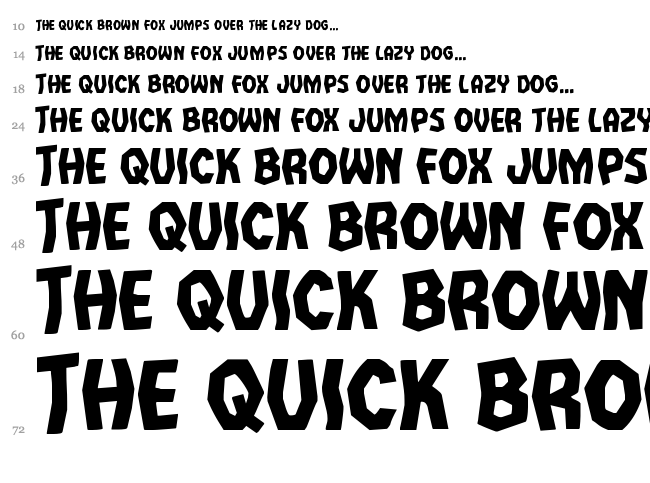 Vampire Bride font waterfall