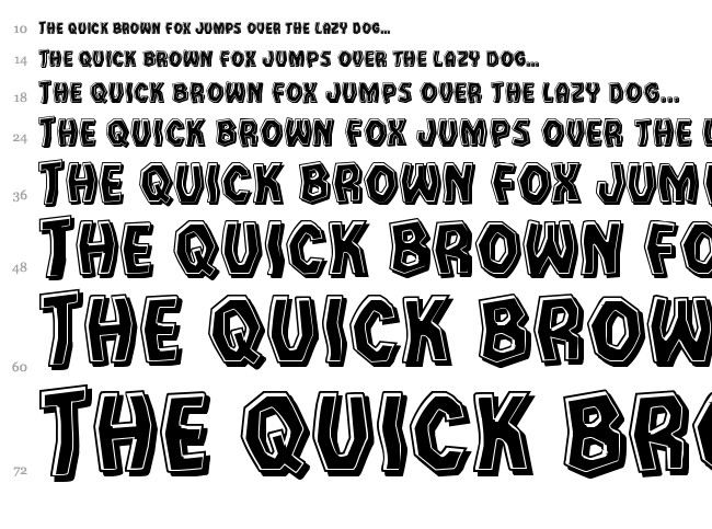 Vampire Bride font waterfall
