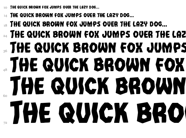 Vampire Bride font waterfall