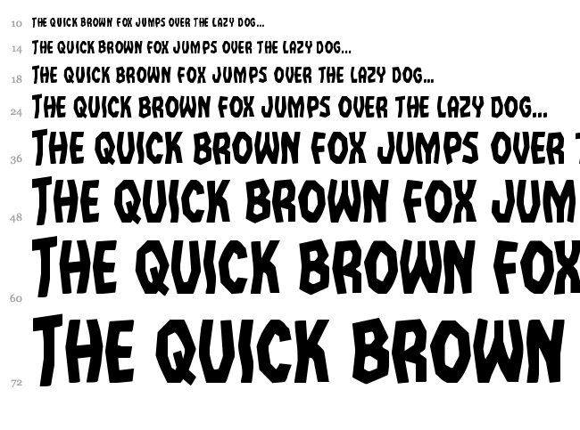 Vampire Bride font waterfall