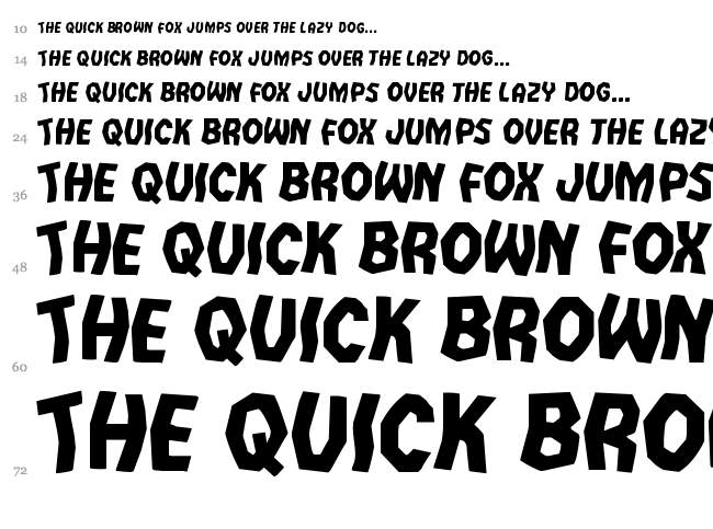 Vampire Bride font waterfall