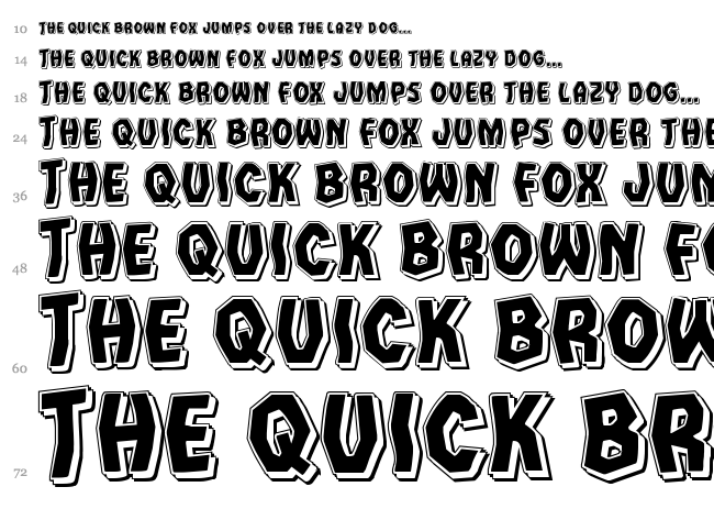 Vampire Bride font waterfall