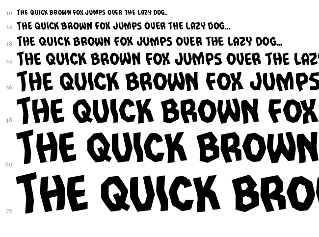 Vampire Bride font waterfall
