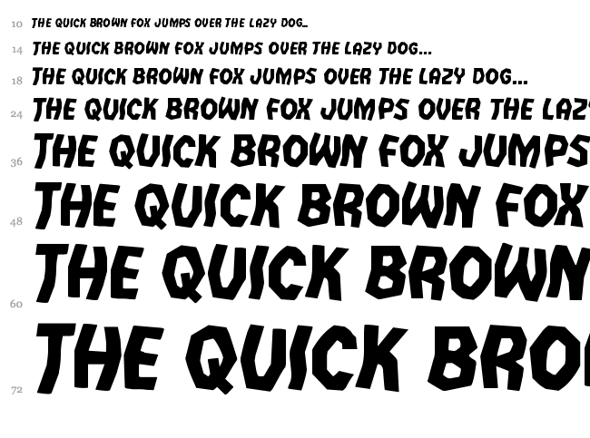 Vampire Bride font waterfall
