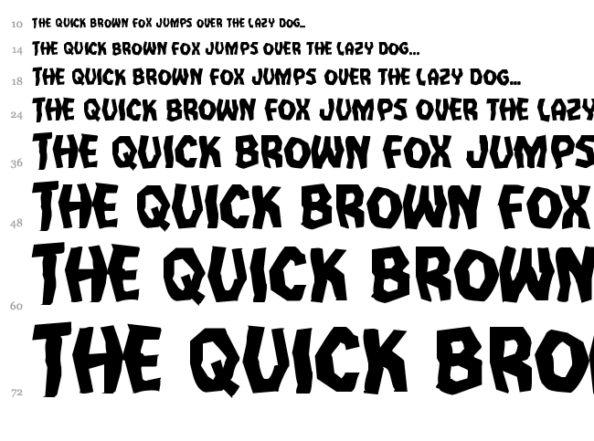 Vampire Bride font waterfall