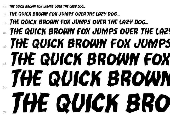 Vampire Bride font waterfall