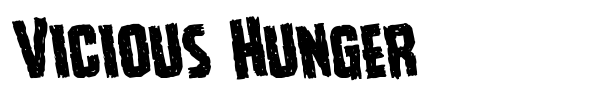 Vicious Hunger font preview