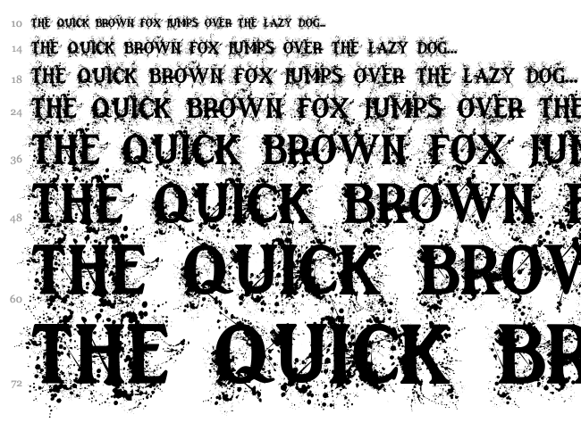 Victorious font waterfall