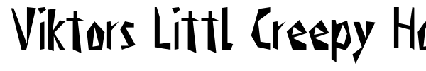 Viktors Littl Creepy Horror font