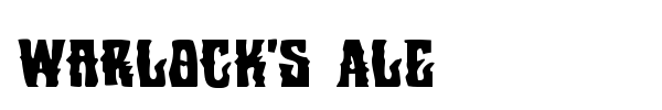 Warlock's Ale font preview