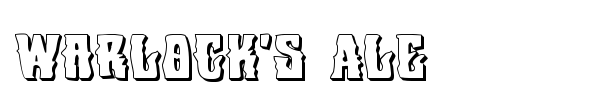 Warlock's Ale font preview