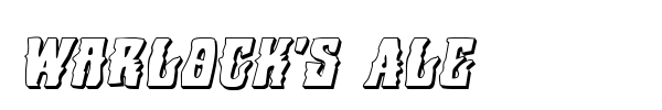 Warlock's Ale font preview