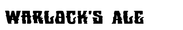 Warlock's Ale font preview