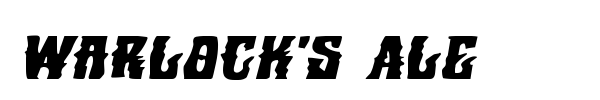 Warlock's Ale font preview