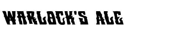 Warlock's Ale font preview