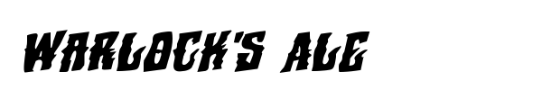 Warlock's Ale font preview