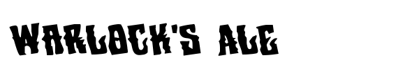 Warlock's Ale font preview