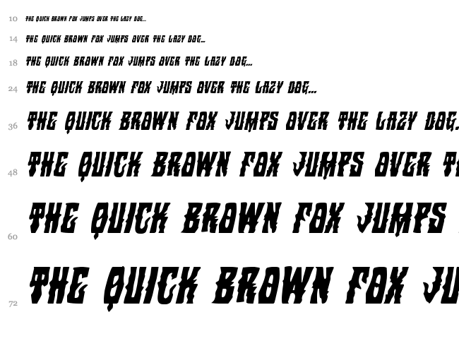 Warlock's Ale font waterfall