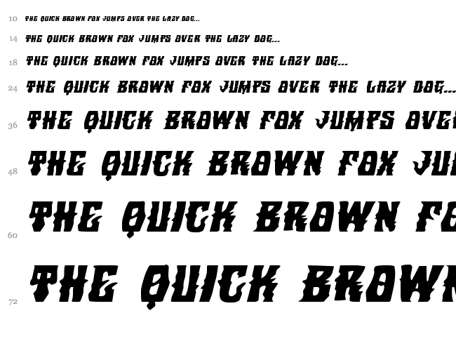 Warlock's Ale font waterfall