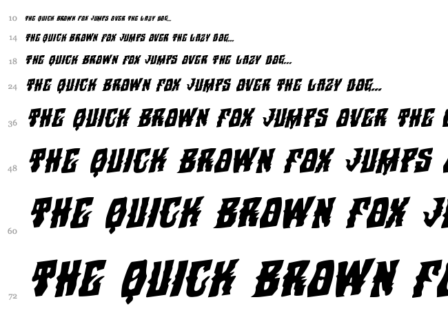 Warlock's Ale font waterfall