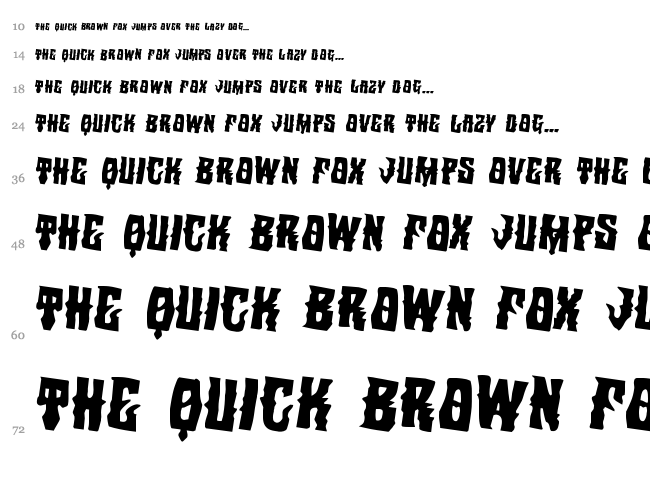 Warlock's Ale font waterfall