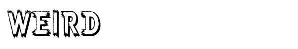 Weird font