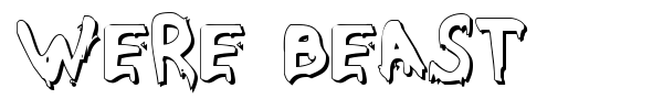 Were Beast font
