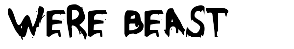 Were Beast font preview