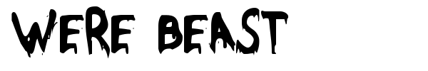 Were Beast font preview