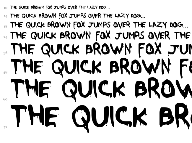 Were Beast font waterfall