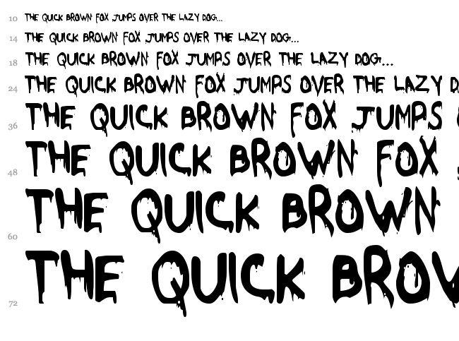 Were Beast font waterfall