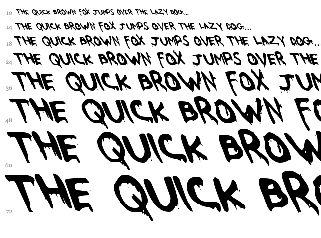 Were Beast font waterfall