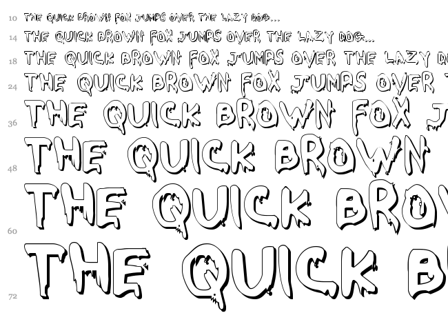 Were Beast font waterfall